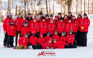 Ski NB Farlagne athletes gathered as a team